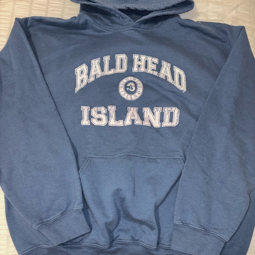 blue hoodie